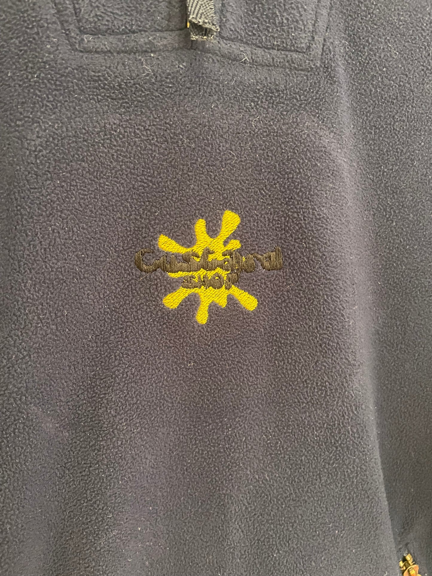 Custard Reclaimed Navy 1/4 Zip Fleece | Size Large Custard Shop Official