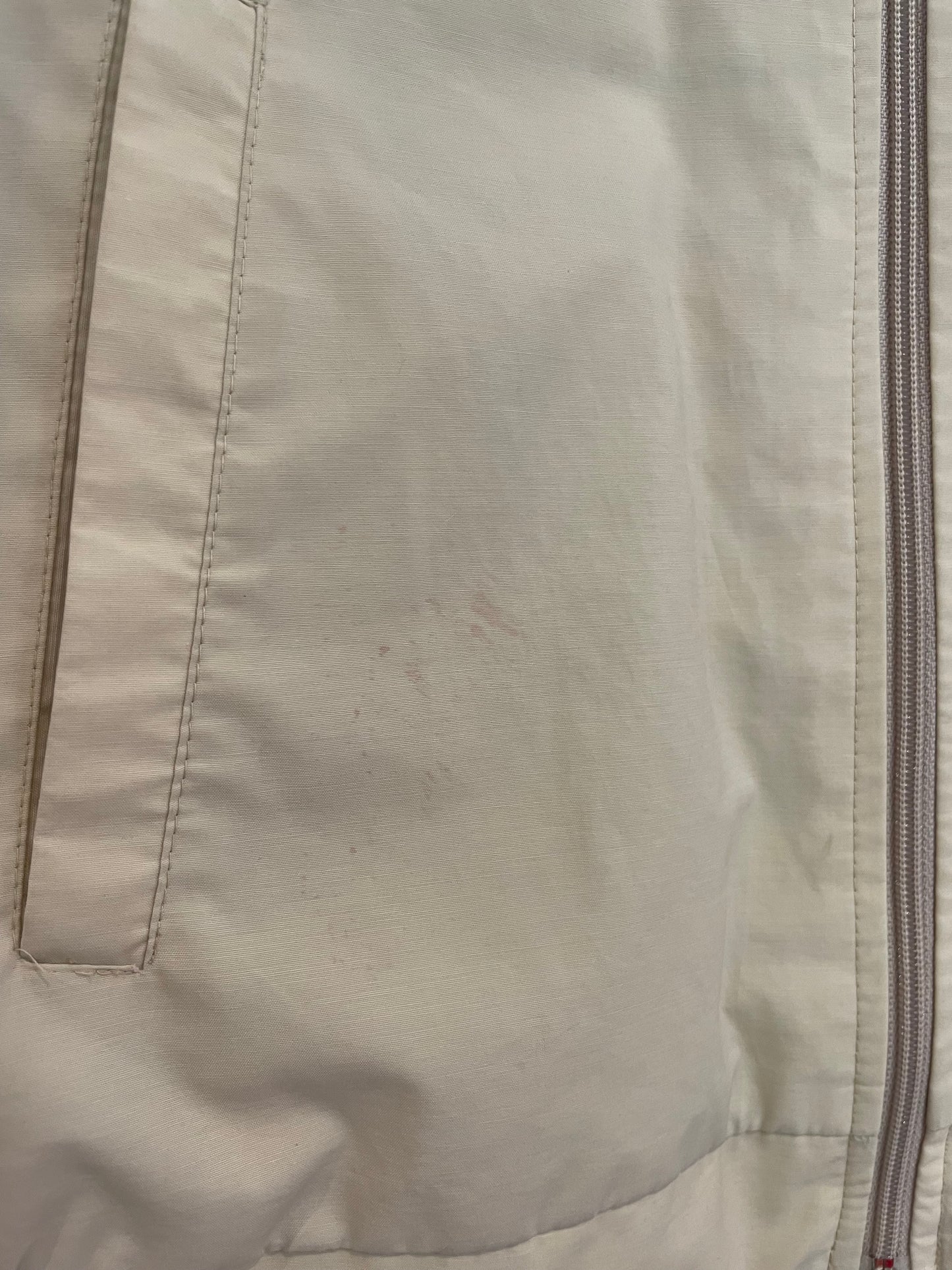 Custard Reclaimed Cream Bomber Jacket | Size Large Custard Shop Official