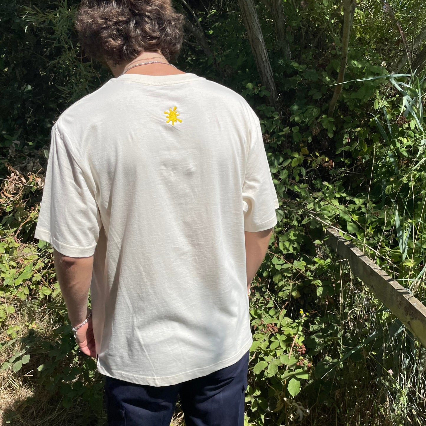 Custard Shop Official Scrabble Style Tee | Natural Raw Custard Shop Official