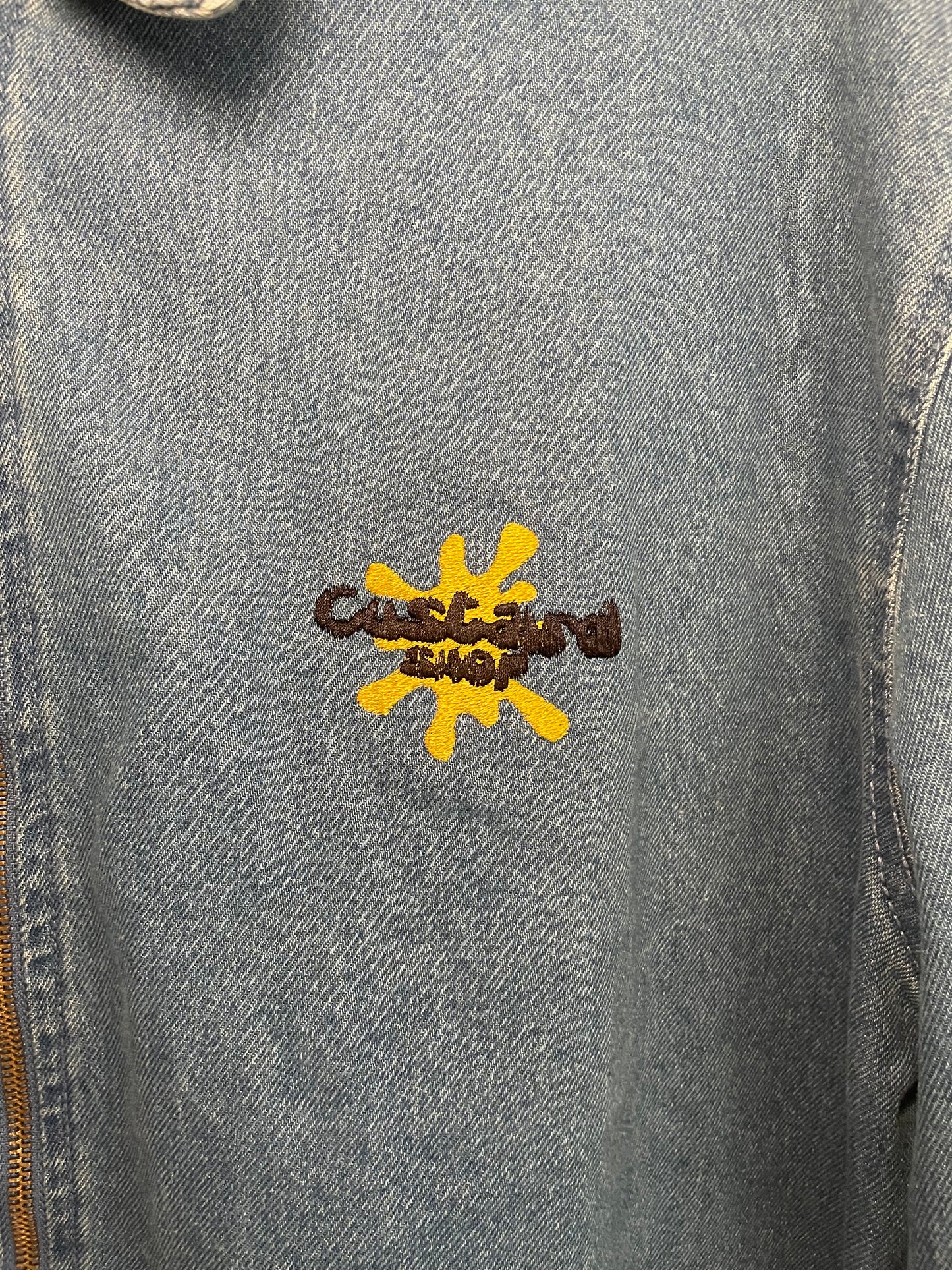 Custard Reclaimed Denim Zip-Up Jacket | Size XL Custard Shop Official