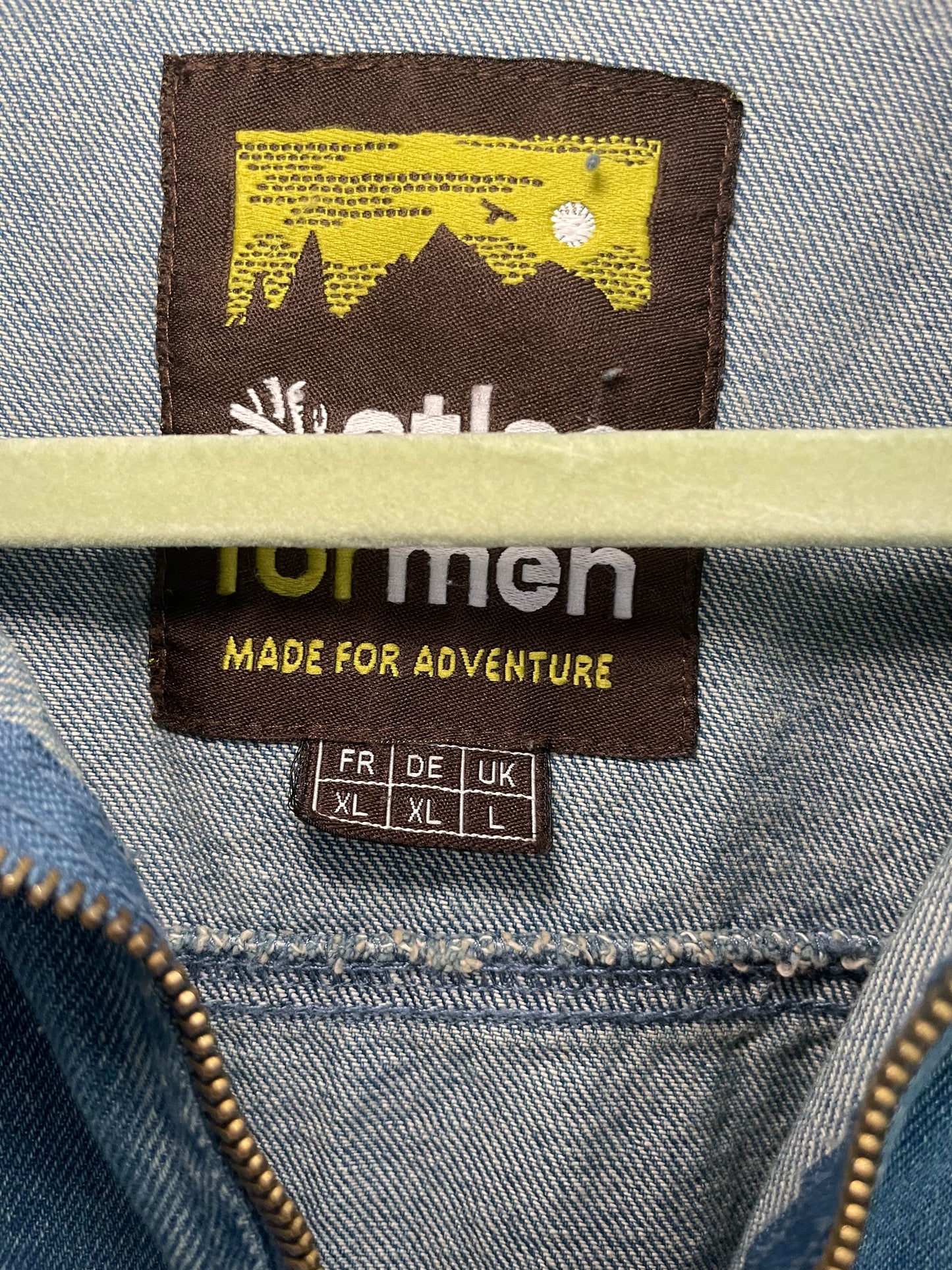 Custard Reclaimed Denim Zip-Up Jacket | Size XL Custard Shop Official