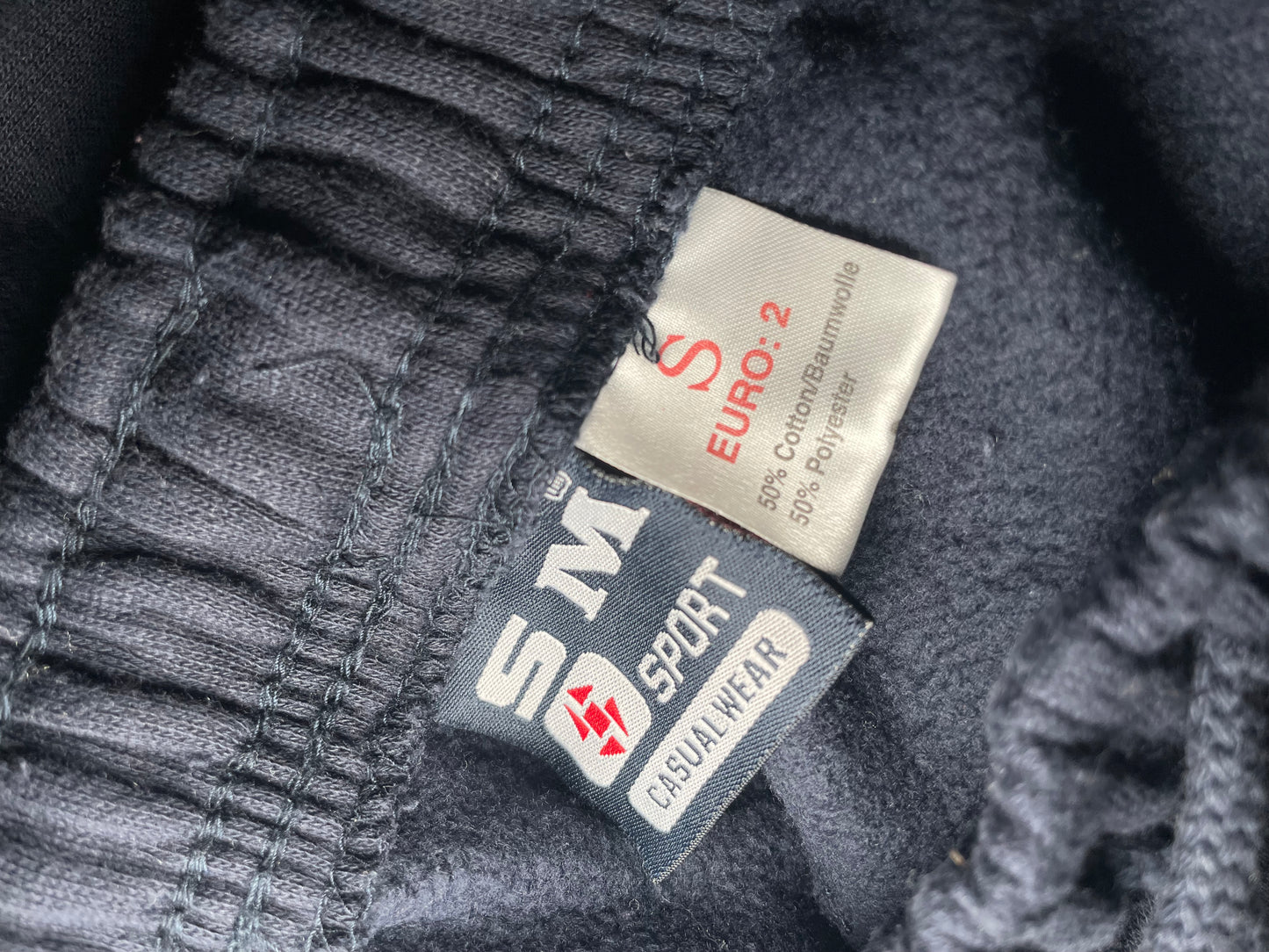 Custard Reclaimed Navy Tracksuit Bottoms | Size Small Custard Shop Official