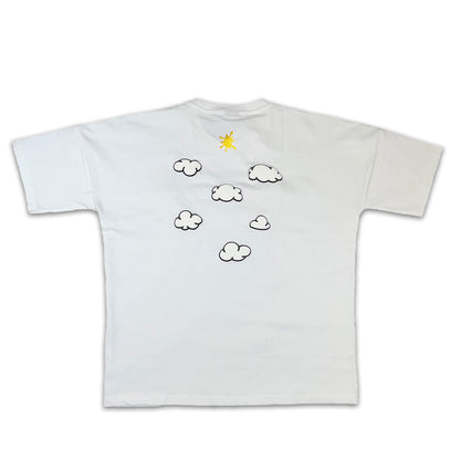 Cloud Puff Print T-Shirt | White