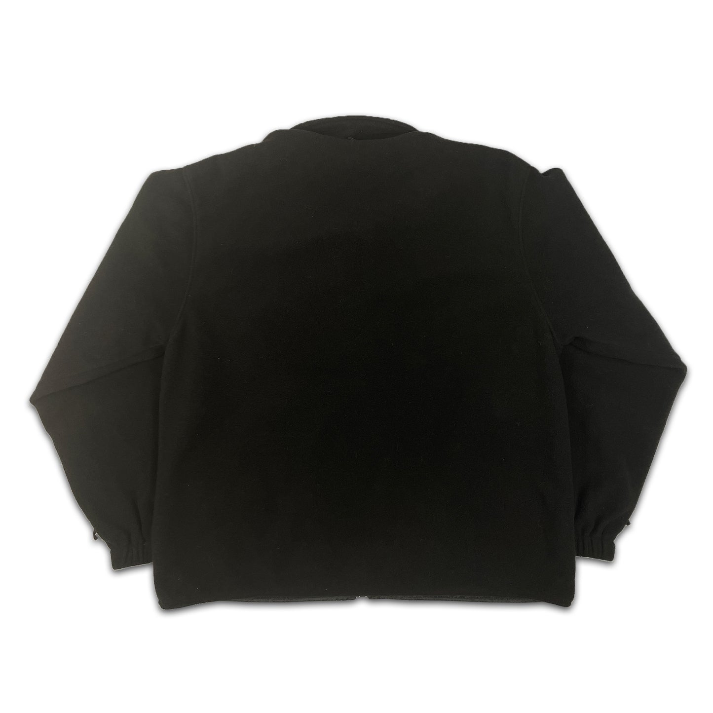 Custard Reclaimed Black Full-Zip Fleece | Size Large