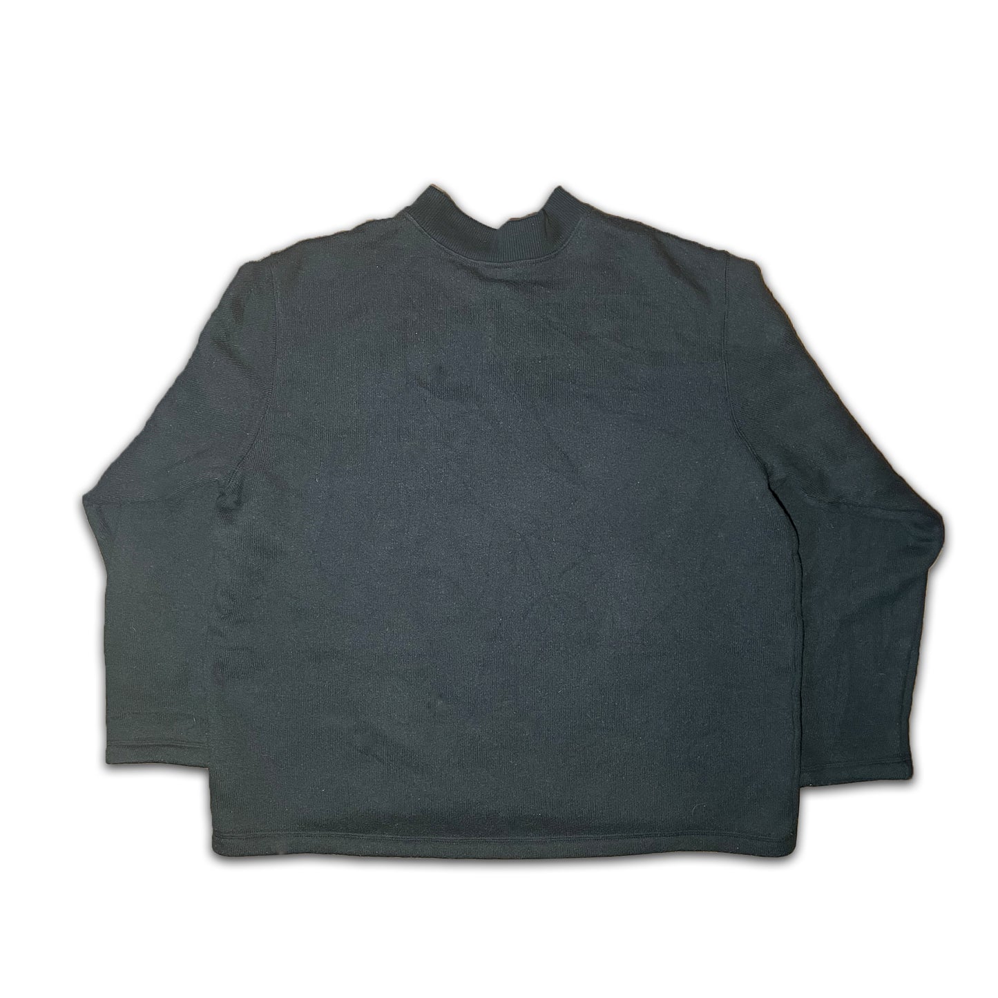 Custard Reclaimed Black Button-Up Sweatshirt | Size XL