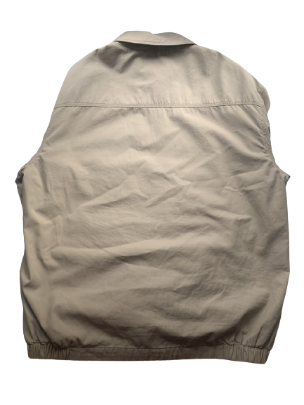 Custard Reclaimed Cream/Beige Bomber Jacket | Size Large Custard Shop Official