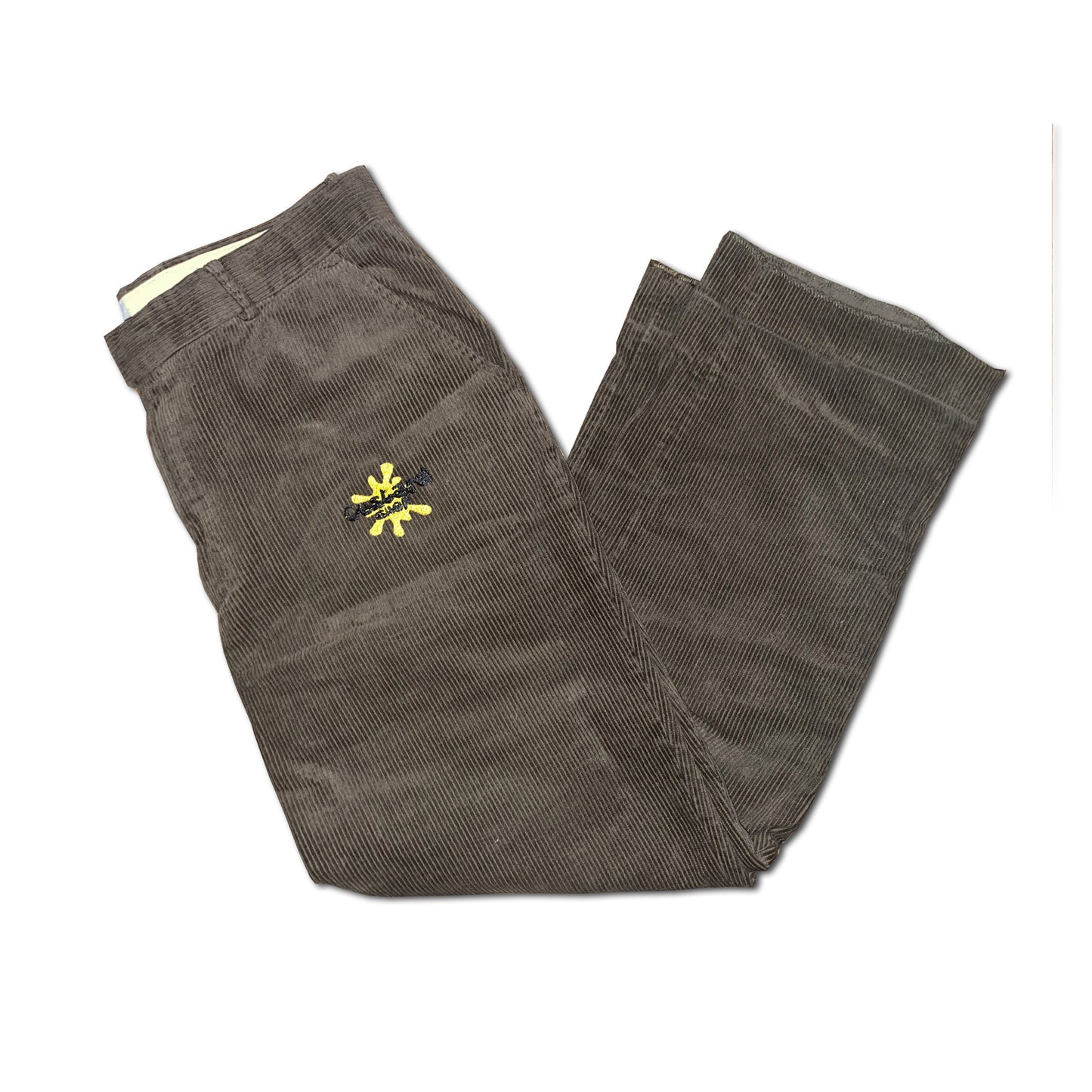 Custard Reclaimed Brown Corduroy Trousers | Size 36"
