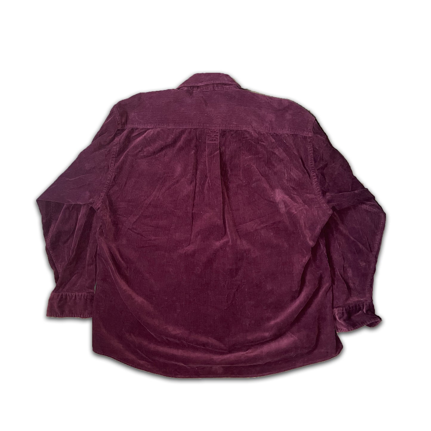 Custard Reclaimed Burgundy Corduroy Shirt | Size XL