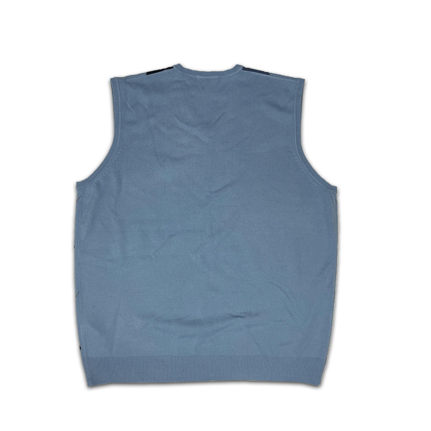 Custard Reclaimed Golf V-Neck Jumper | Size Large