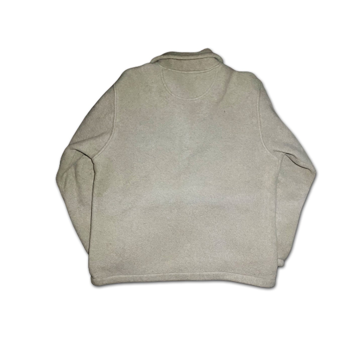 Custard Reclaimed Grey 1/4 Zip Chunky Fleece | Size Large Custard Shop Official