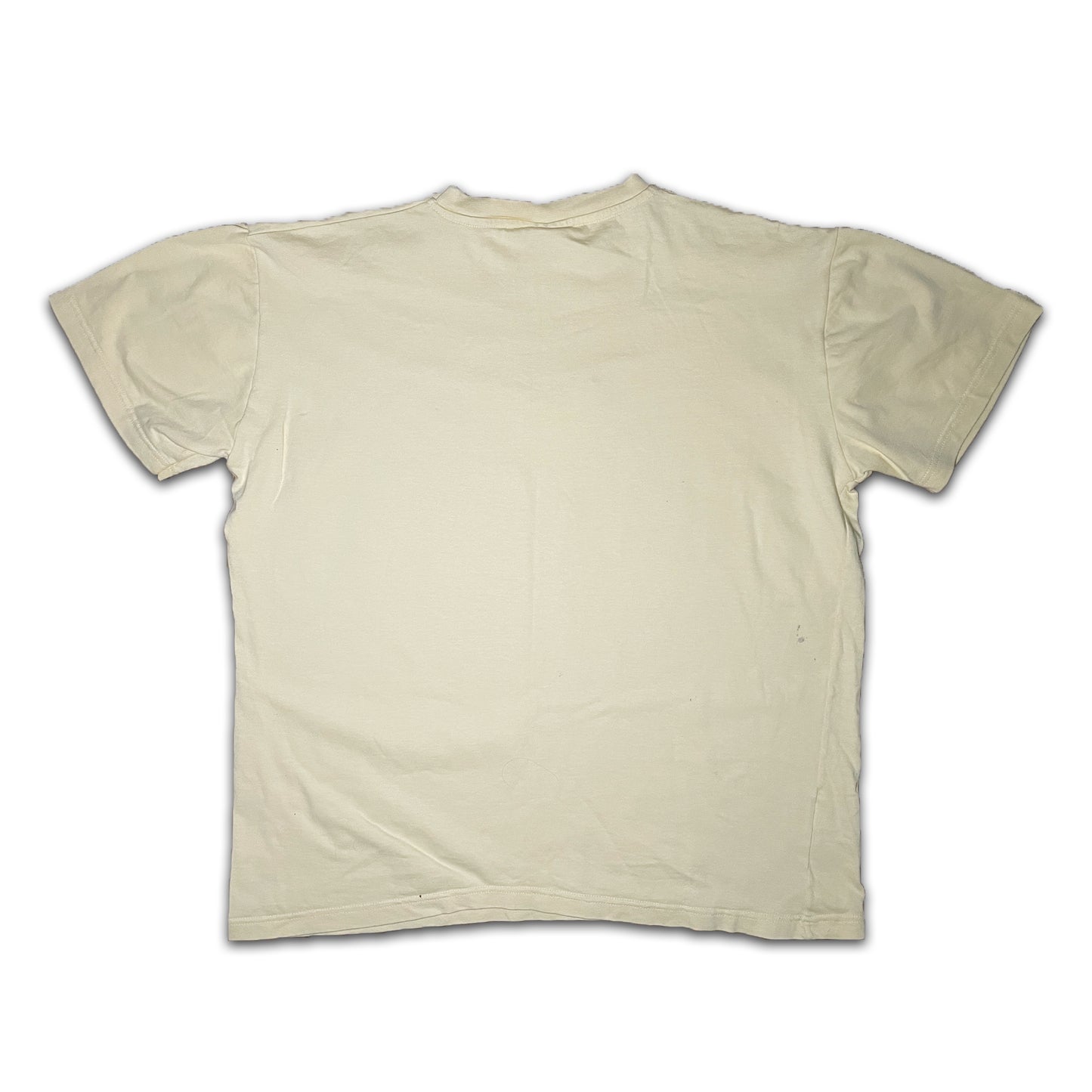 Custard Reclaimed Light Yellow T-Shirt | Size Large