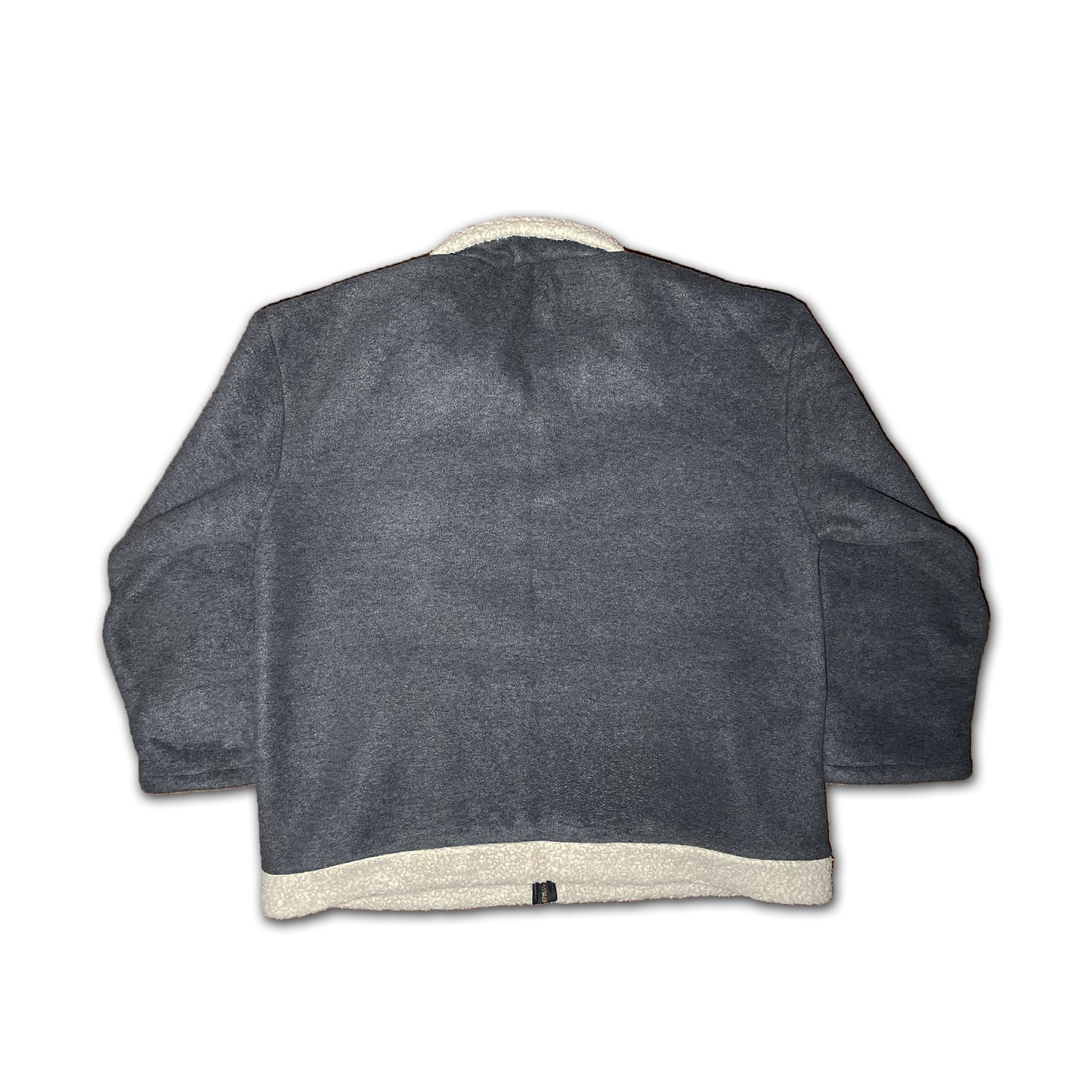 Custard Reclaimed Full-Zip Sherpa Jacket | Size XL