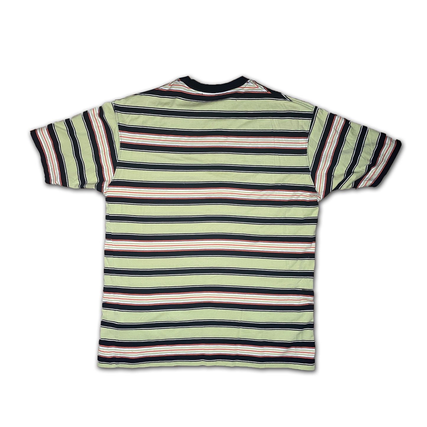 Custard Reclaimed Striped T-Shirt | Size Large