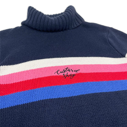 Custard Reclaimed Roll Neck Jumper | Size Small