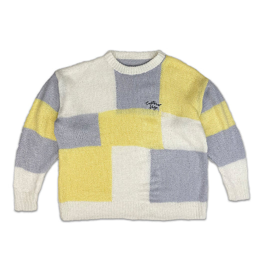 Custard Reclaimed Patterned Jumper | Size Small