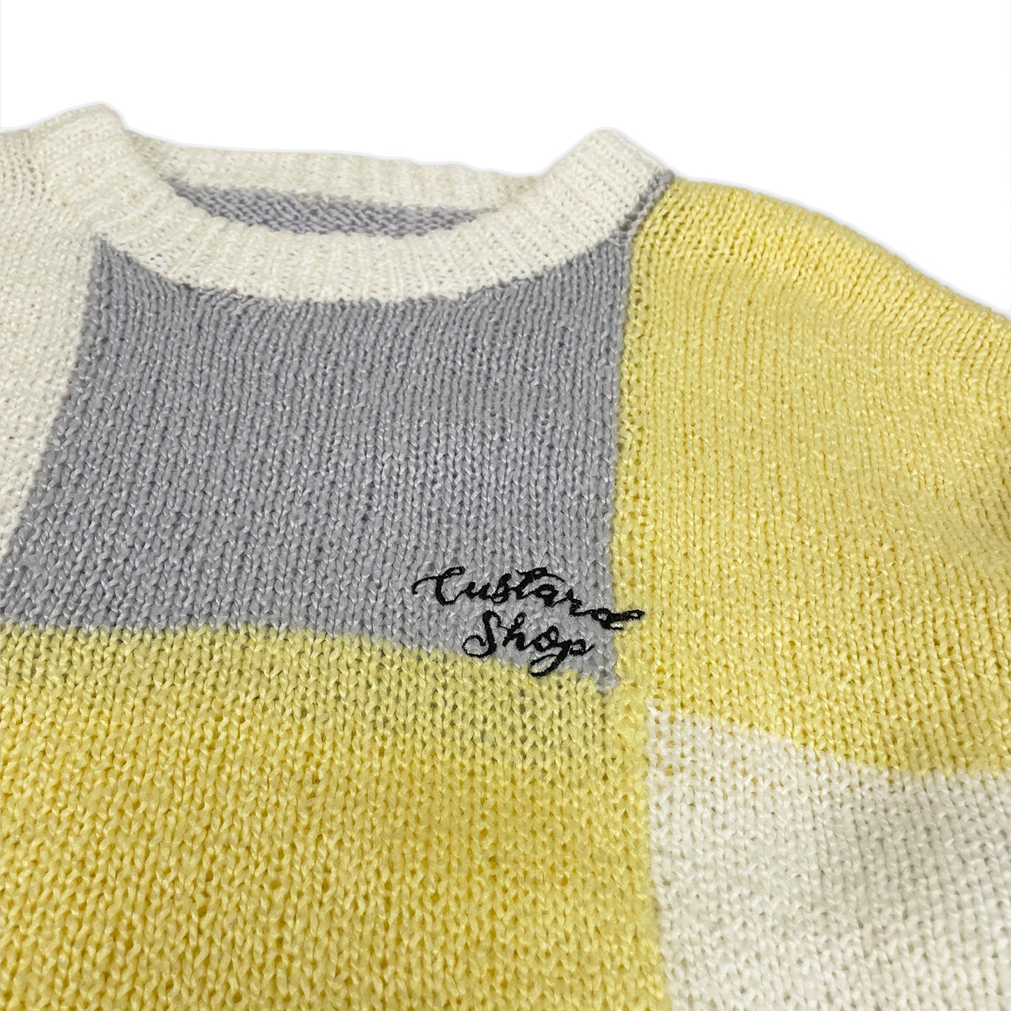 Custard Reclaimed Patterned Jumper | Size Small