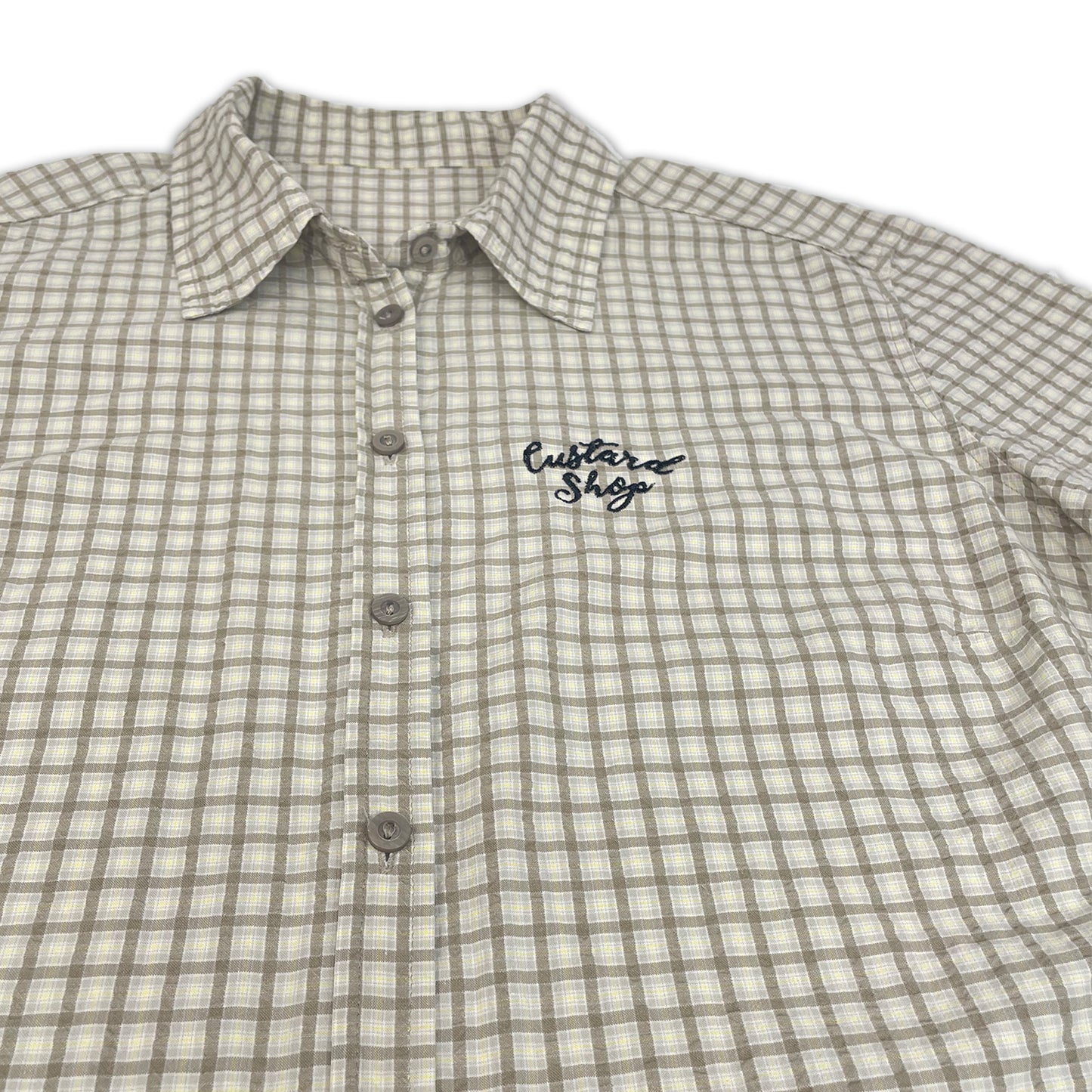 Custard Reclaimed Cheesecloth Shirt | Size Medium