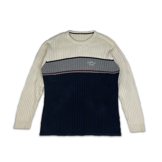 Custard Reclaimed Stripe Sweatshirt | Size Large