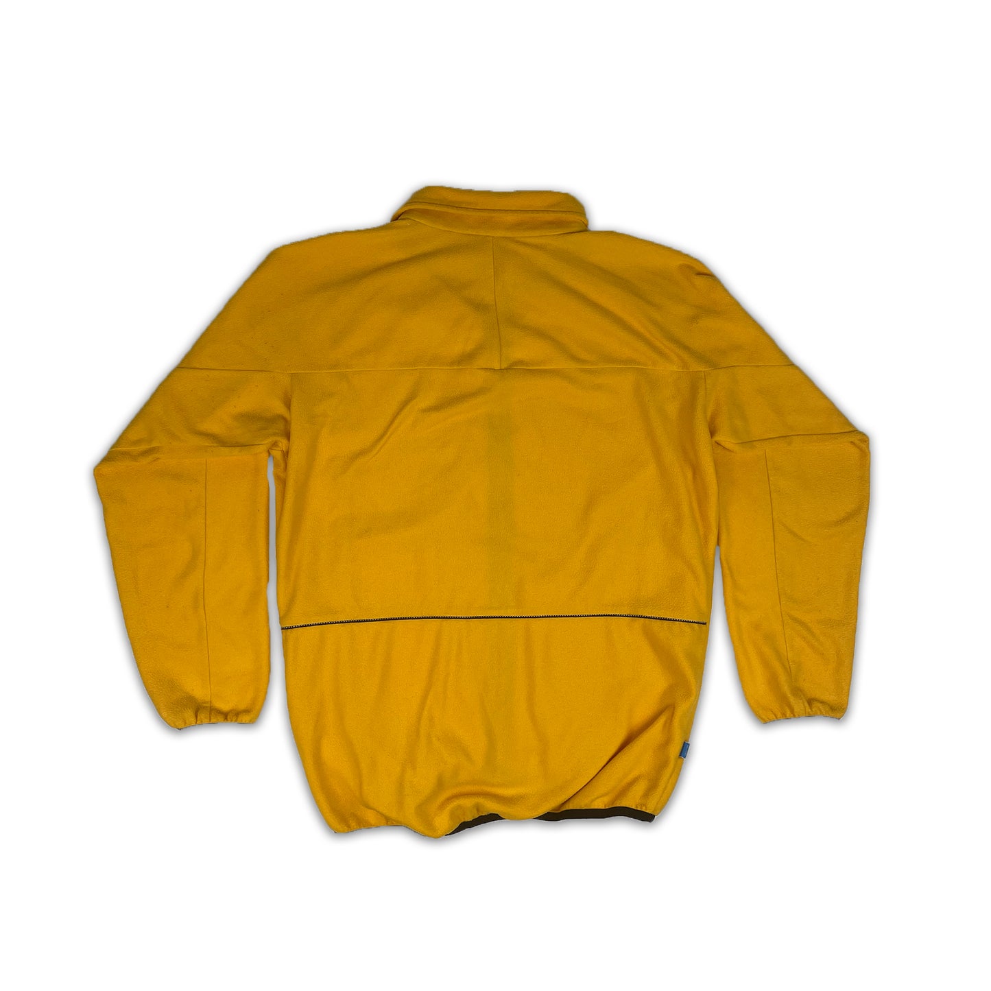 Custard Reclaimed Yellow Full-Zip Fleece | Size Large