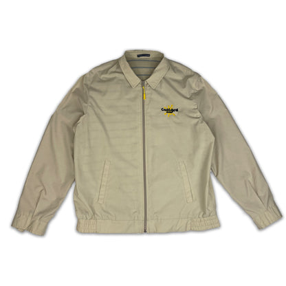 Custard Reclaimed Cream Bomber Jacket | Size Large