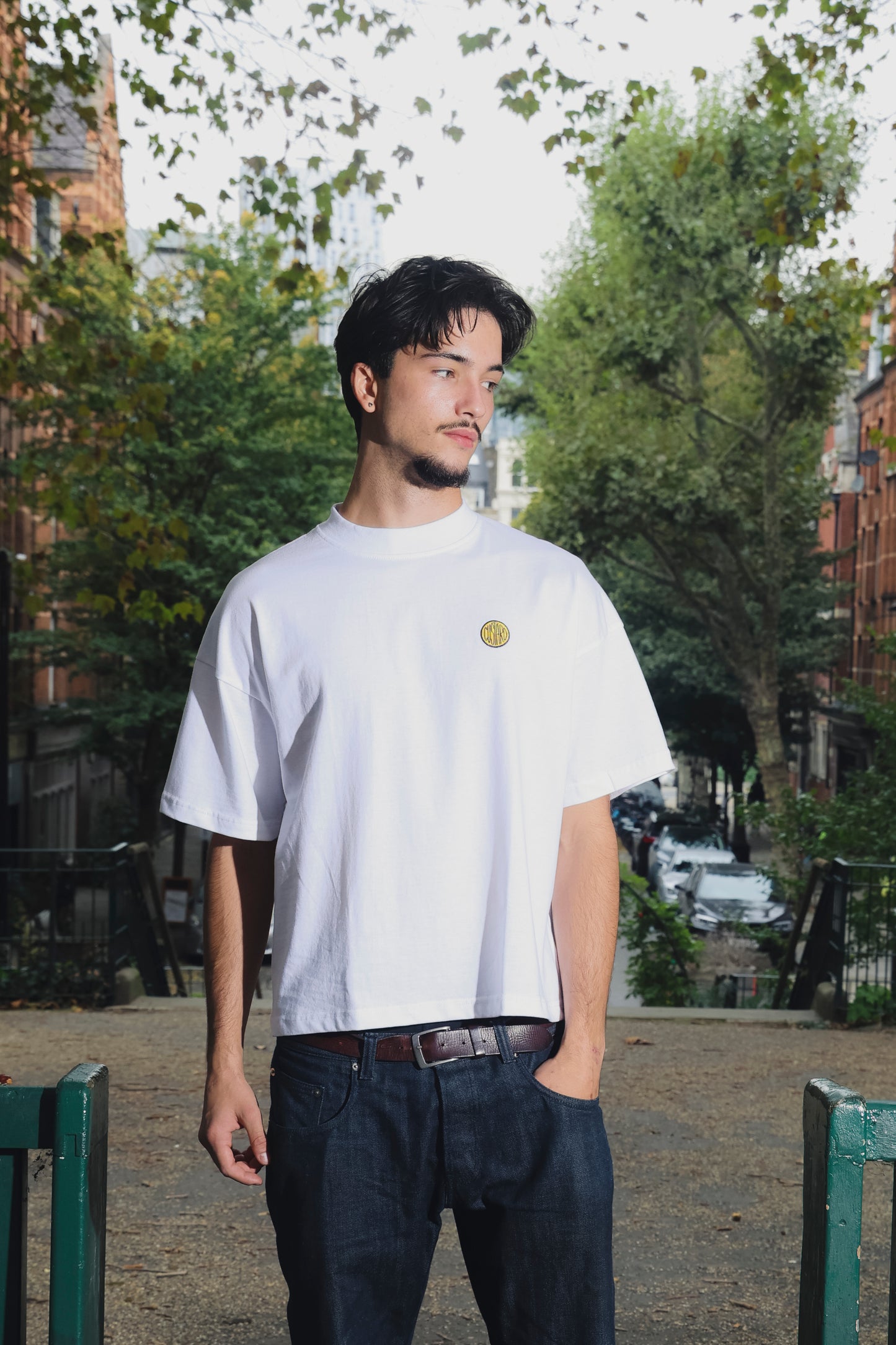 Lightweight Boxy Acid House T-Shirt | White