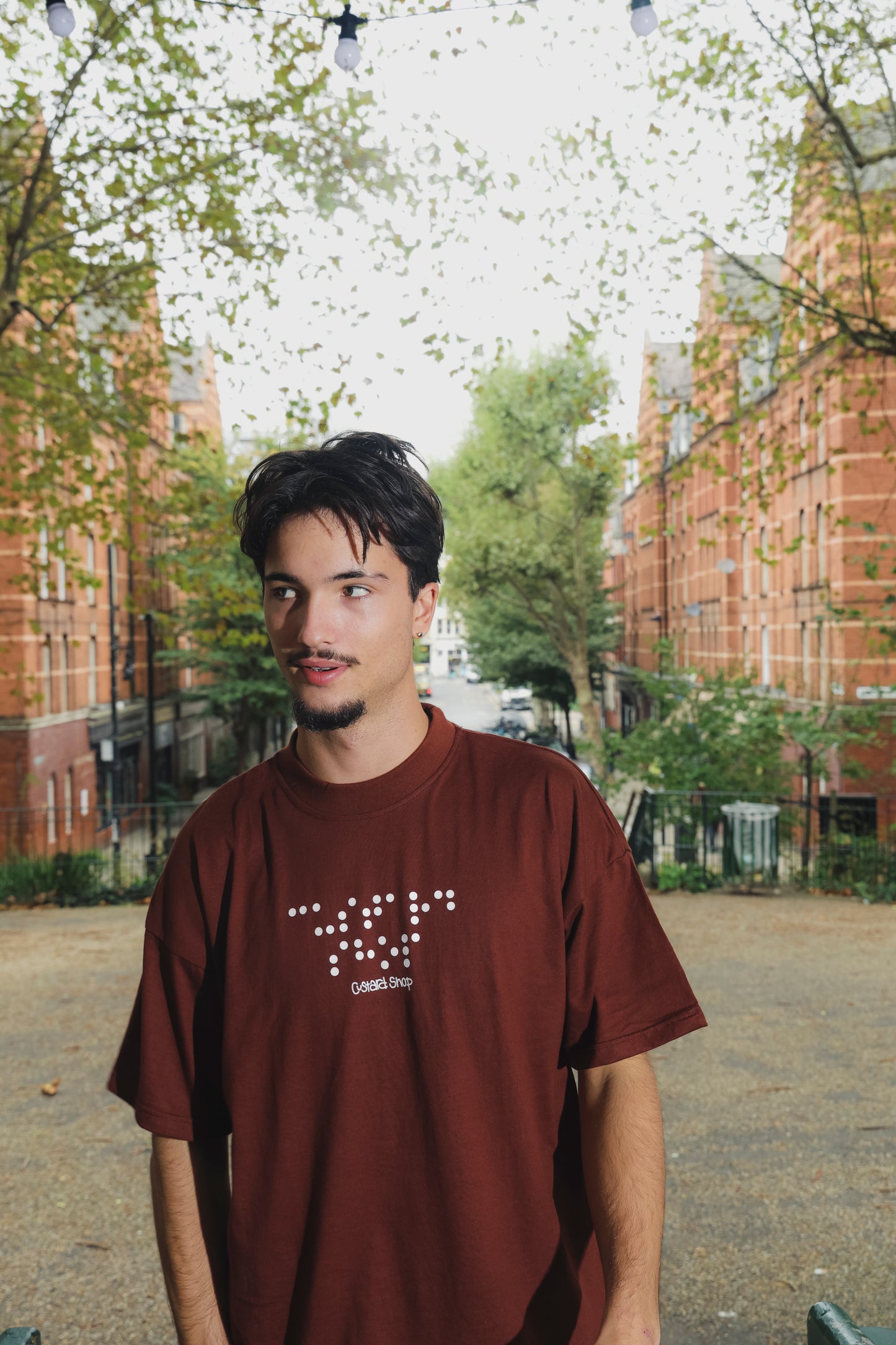 Lightweight Braille T-Shirt | Brown