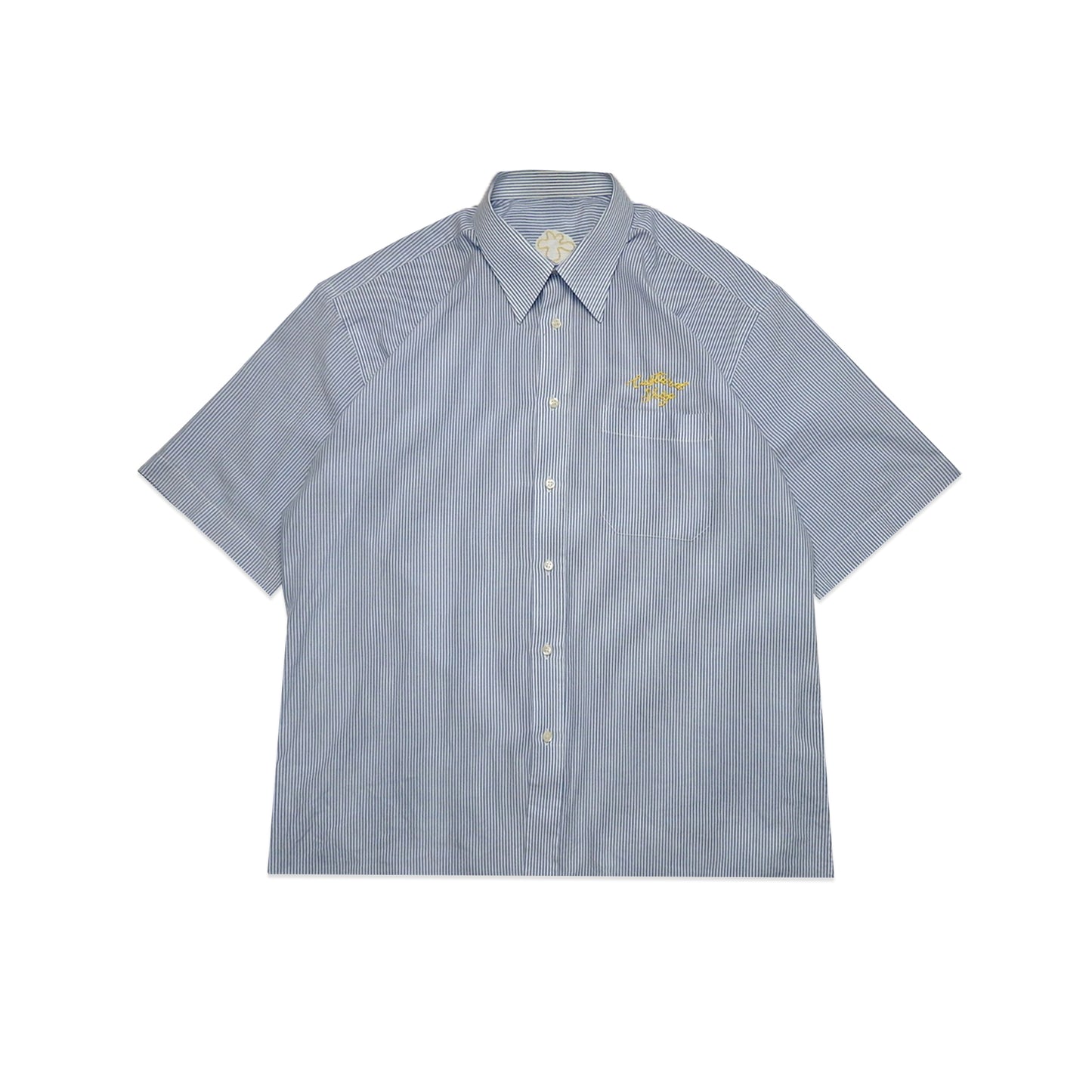 Custard Reclaimed Blue Check Shirt | Size Large