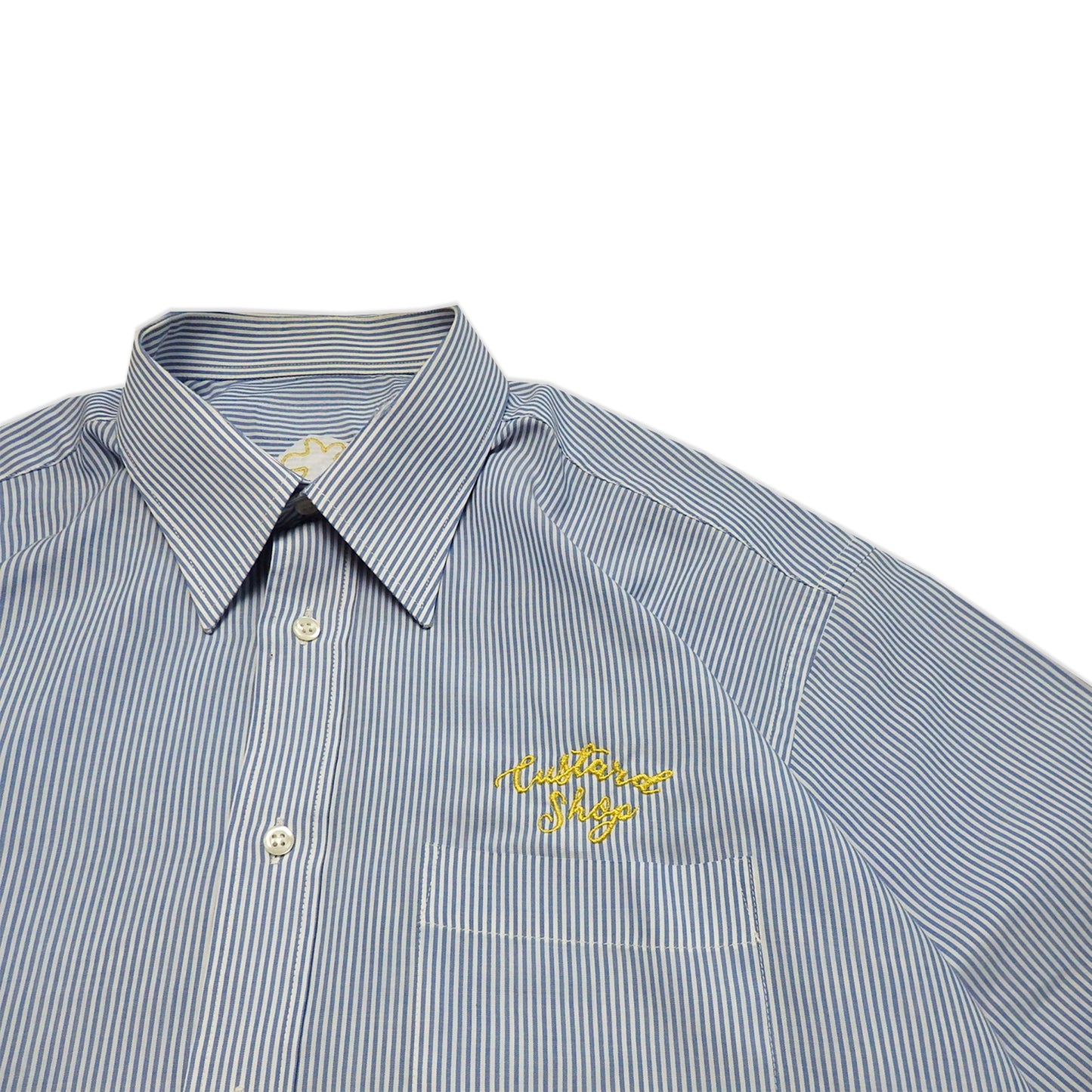 Custard Reclaimed Blue Check Shirt | Size Large