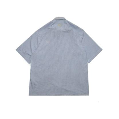 Custard Reclaimed Blue Check Shirt | Size Large