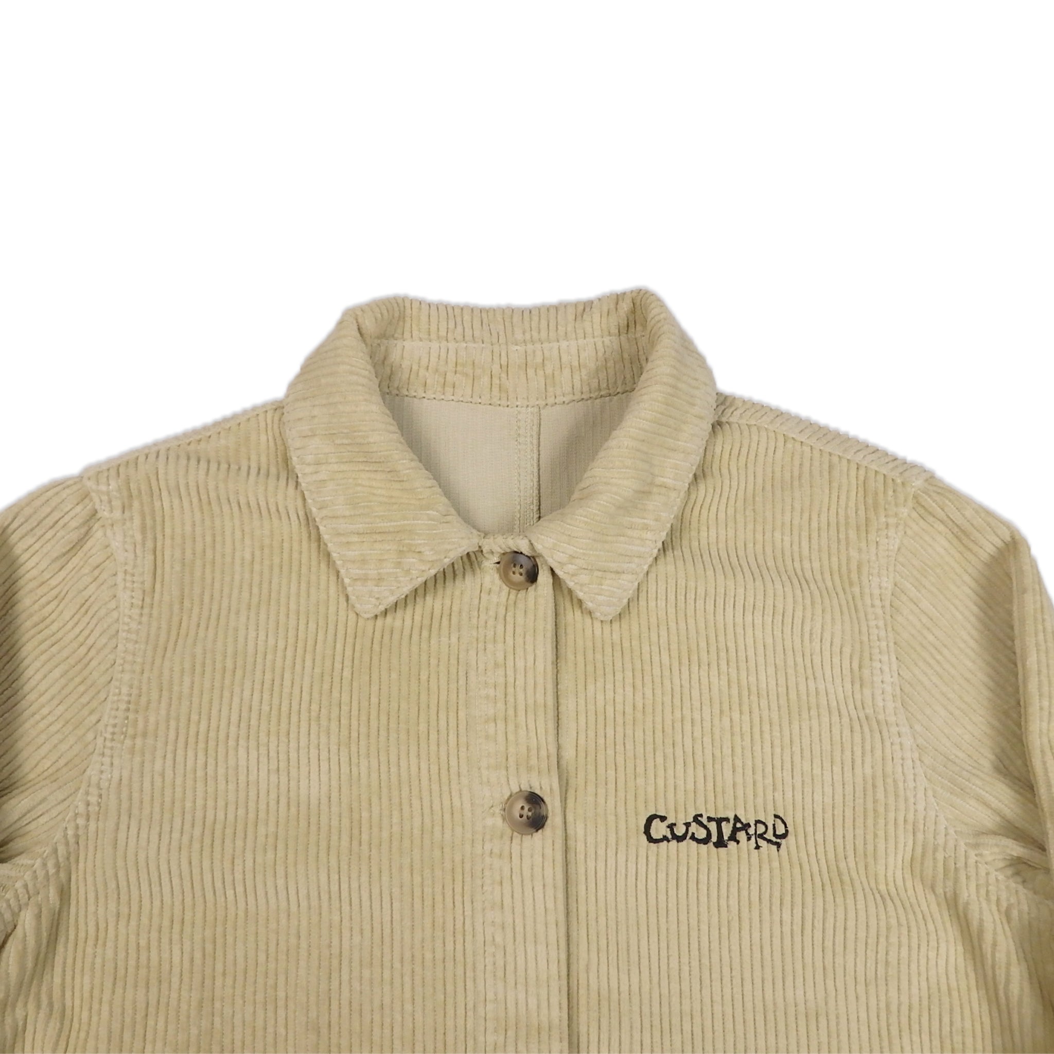 Custard Reclaimed Beige Corduroy Jacket | Size Small