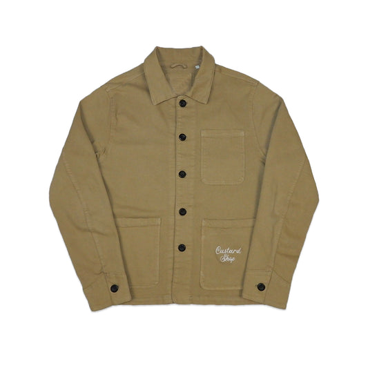 Custard Reclaimed Beige Chore Jacket | Size Large