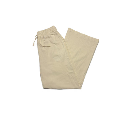 Custard Reclaimed Beige Linen Trouser | Size 32"