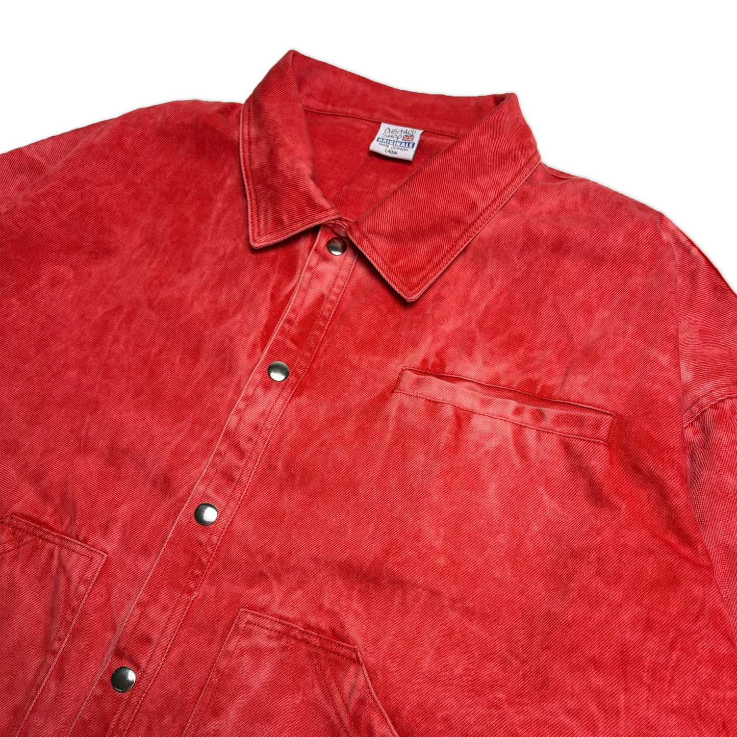 Berwick Boxy Chore Jacket | Acid Wash Red