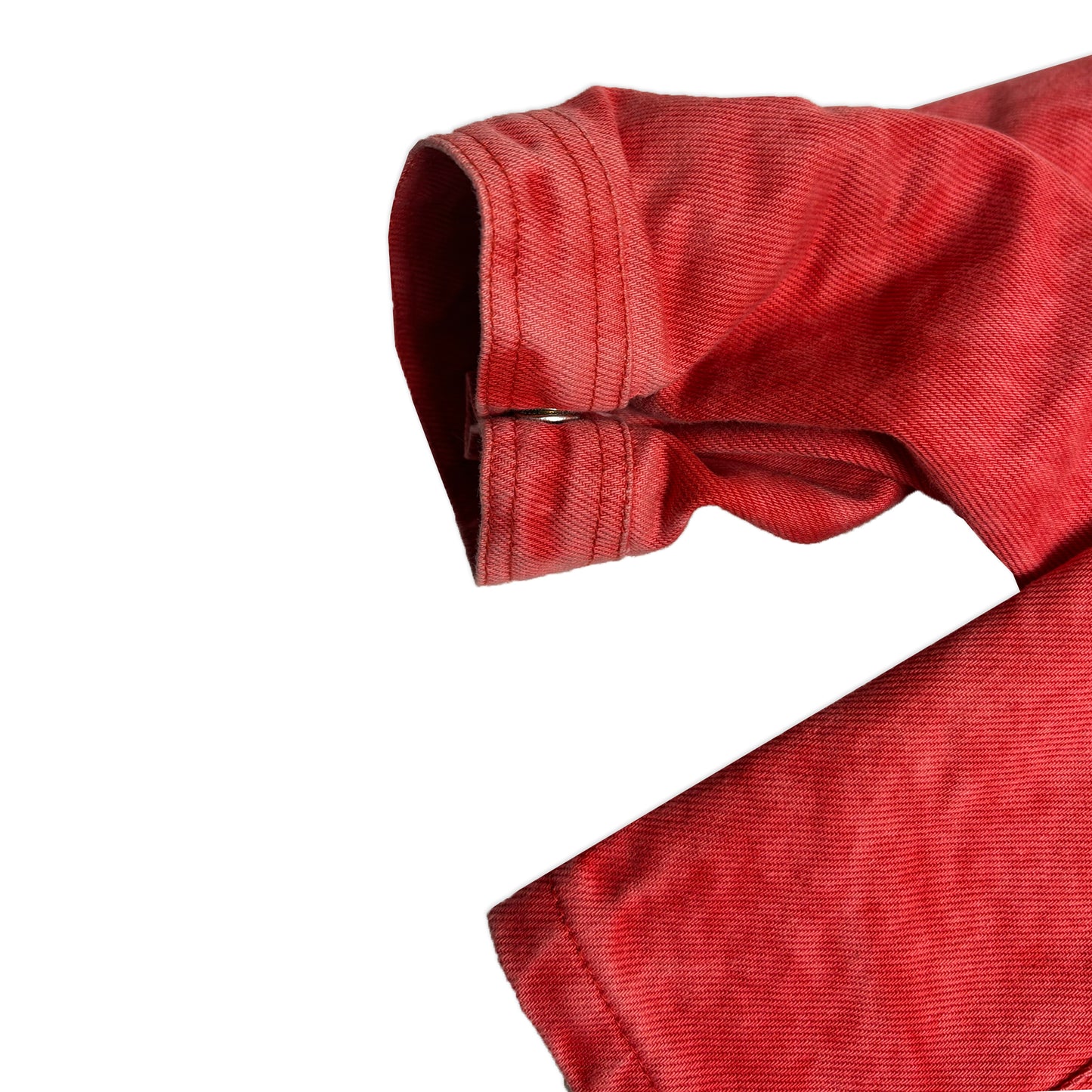 Berwick Boxy Chore Jacket | Acid Wash Red