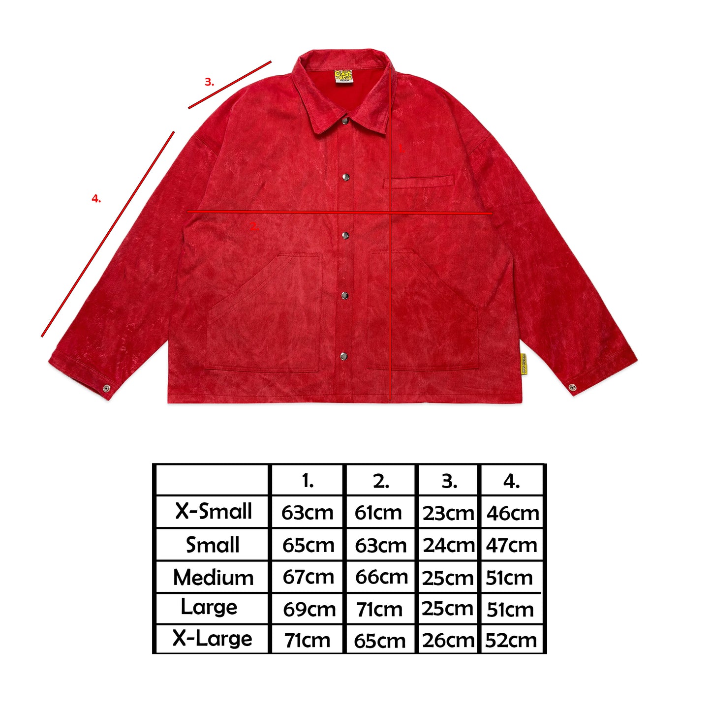 Berwick III Chore Jacket | Acid Wash Red