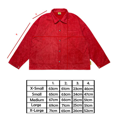 Berwick III Chore Jacket | Acid Wash Red