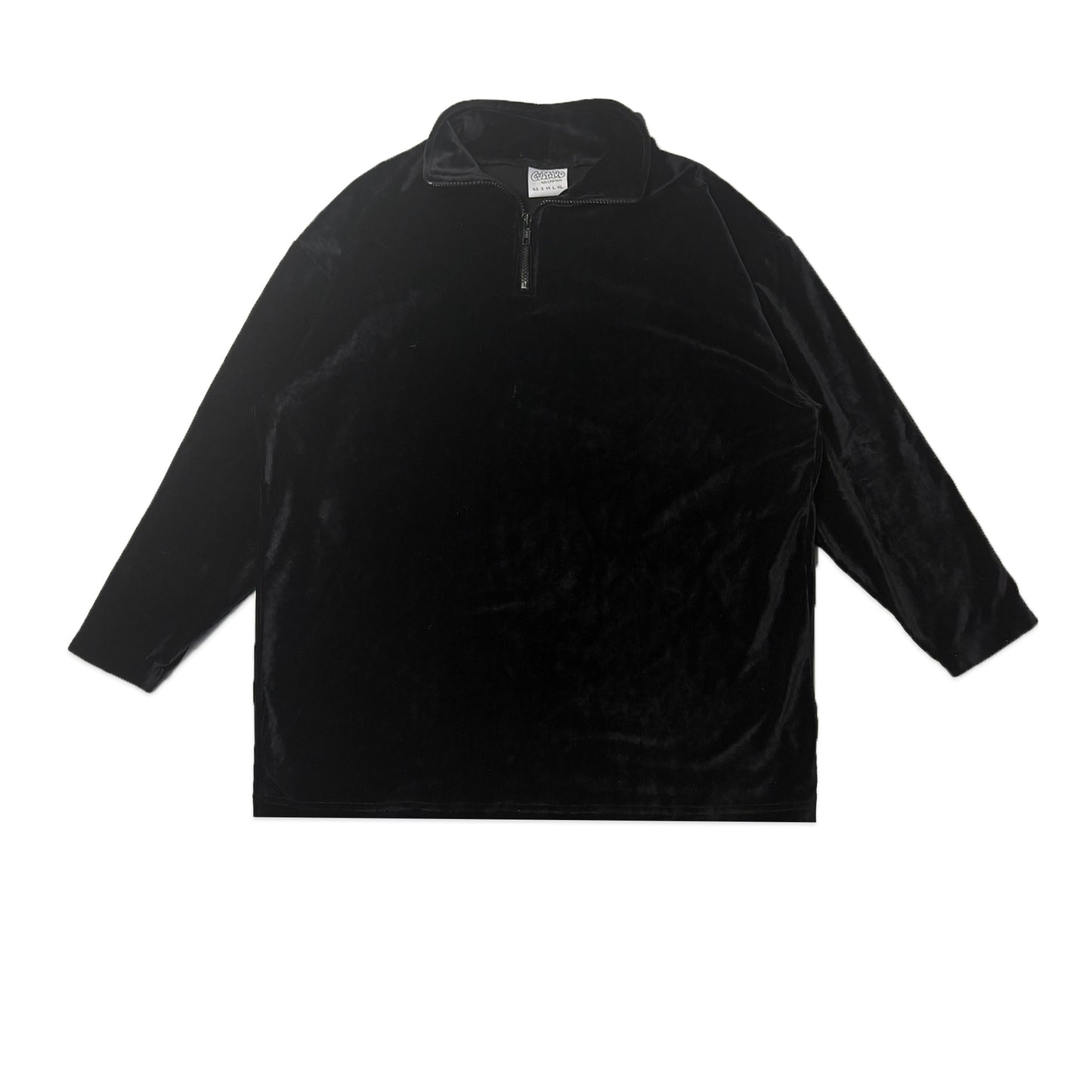 Custard Reclaimed Velour 1/4 Zip Jumper | Size Medium
