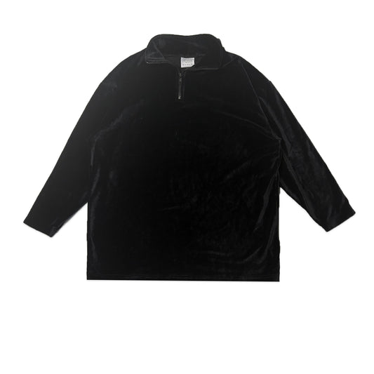 Custard Reclaimed Velour 1/4 Zip Jumper | Size Medium