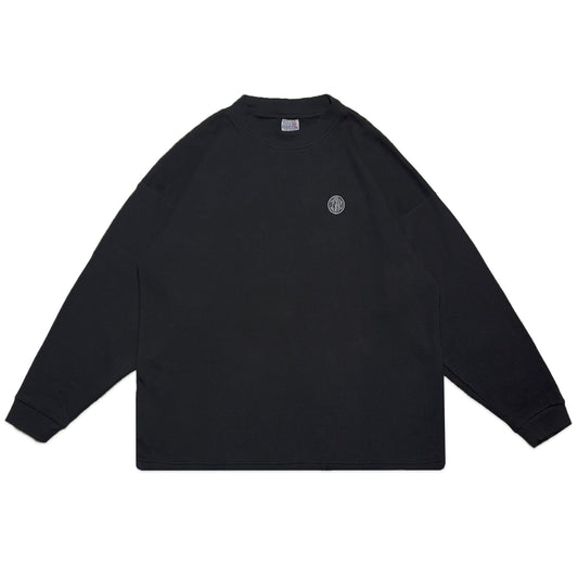 Waffle Acid House Long Sleeve T-Shirt | Black