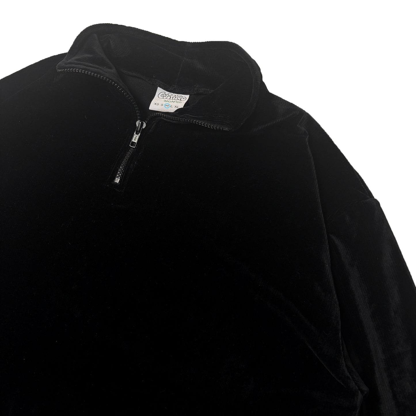 Custard Reclaimed Velour 1/4 Zip Jumper | Size Medium