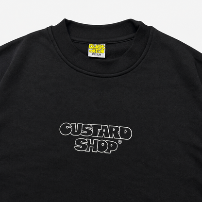 Heavyweight Block Print T-Shirt | Black