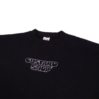 Heavyweight Block Print T-Shirt | Black