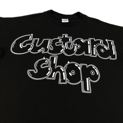 Heavyweight Graffiti Print T-Shirt | Black