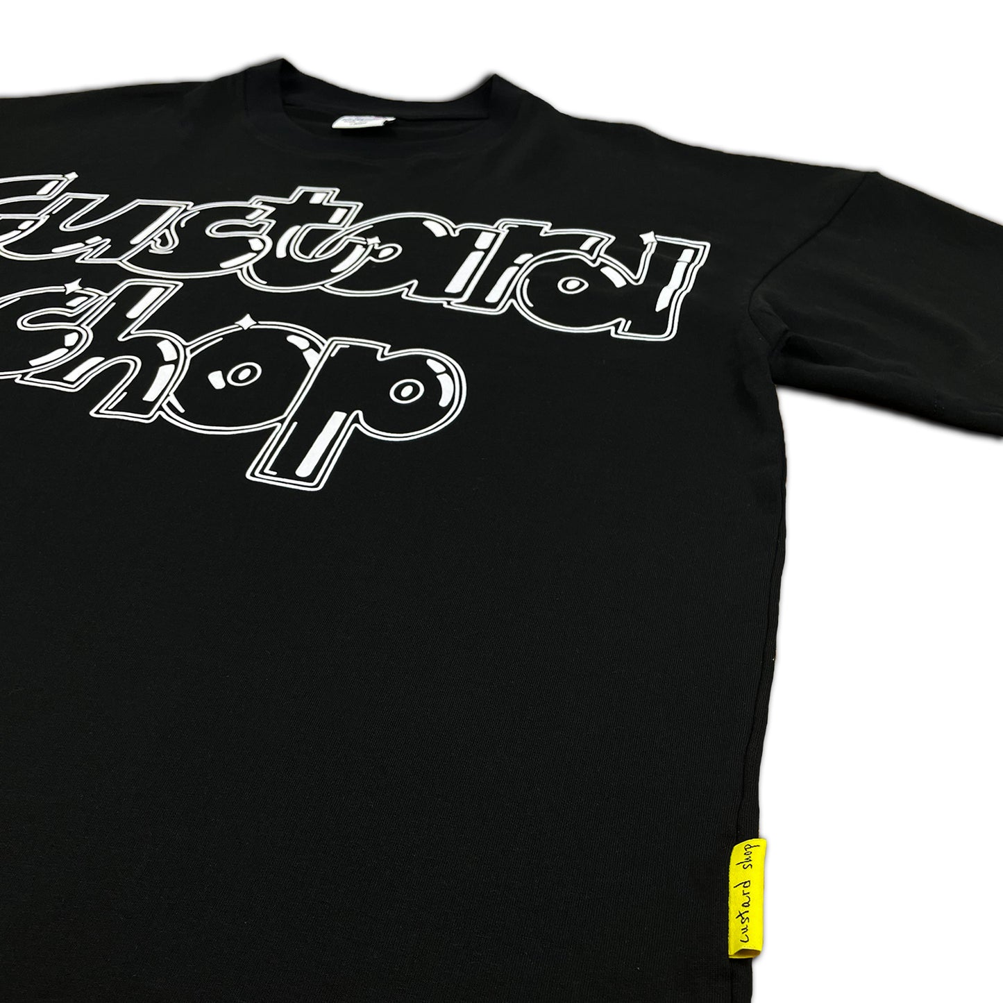 Heavyweight Graffiti Print T-Shirt | Black