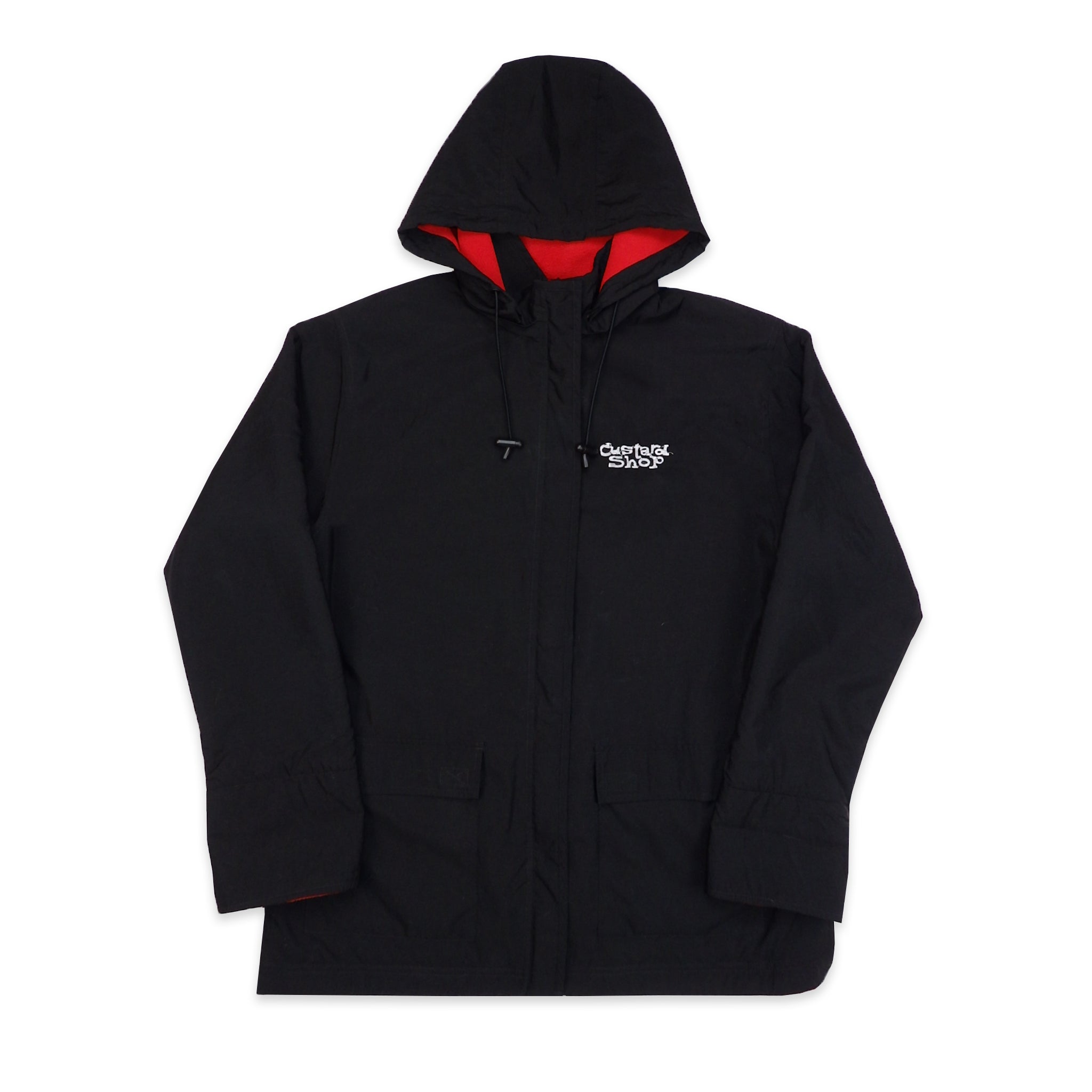 Custard Shop Black Fleece Lined Jacket | Size Large