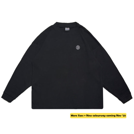 Waffle Acid House Long Sleeve T-Shirt | Black