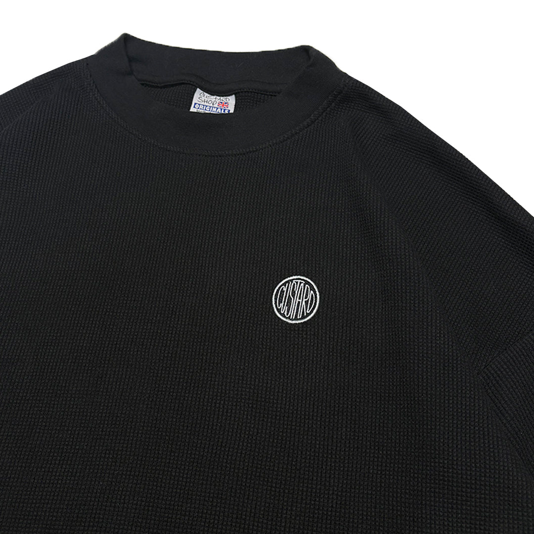 Waffle Acid House Long Sleeve T-Shirt | Black