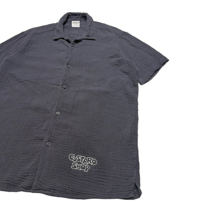Custard Reclaimed Gauze Button Shirt | Size Medium