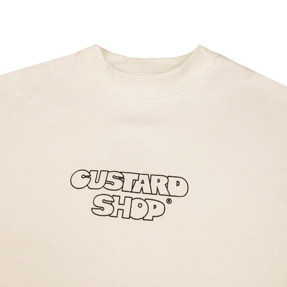 Heavyweight Block Print T-Shirt | White