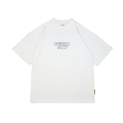 Heavyweight Block Print T-Shirt | White